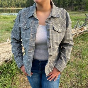 Democracy Plaid Jacket